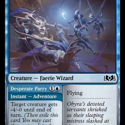 Obyra's Attendants // Desperate Parry [Wilds of Eldraine]