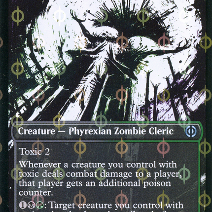 Necrogen Rotpriest (Borderless Ichor Step-and-Compleat Foil) [Phyrexia: All Will Be One]