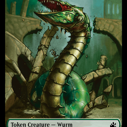 Goblin (0008) // Wurm Double-Sided Token [Ravnica Remastered Tokens]