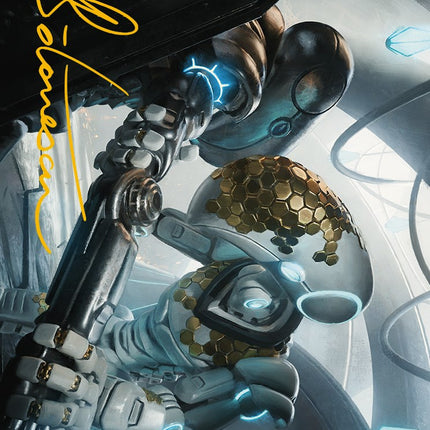 Myr Kinsmith Art Card (Gold-Stamped Signature) [Phyrexia: All Will Be One Art Series]