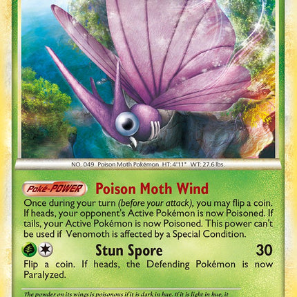 Venomoth (11/102) (Theme Deck Exclusive) [HeartGold & SoulSilver: Triumphant]