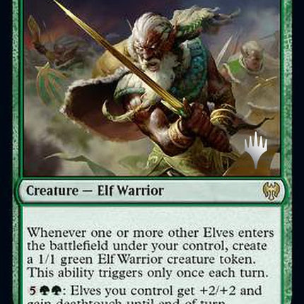 Elvish Warmaster (Promo Pack) [Kaldheim Promos]