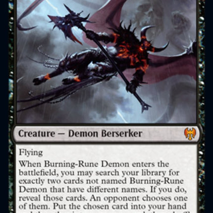 Burning-Rune Demon [Kaldheim]