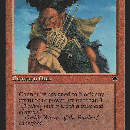 Brassclaw Orcs (Rob Alexander - Orcish Veteran Flavor Text) [Fallen Empires]