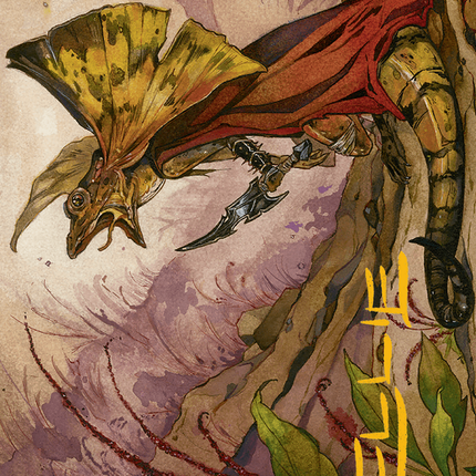 Hired Claw Art Card (Gold-Stamped Signature) [Bloomburrow Art Series]