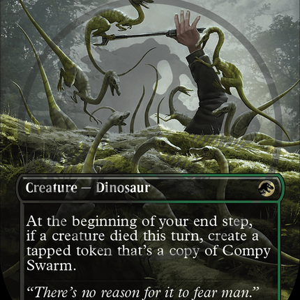 Compy Swarm (Emblem) (Borderless) [Jurassic World Collection Tokens]