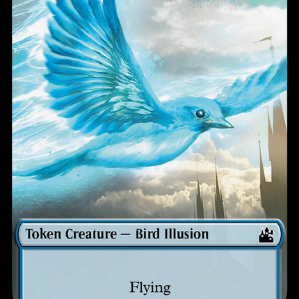 Elf Knight // Bird Illusion Double-Sided Token [Ravnica Remastered Tokens]