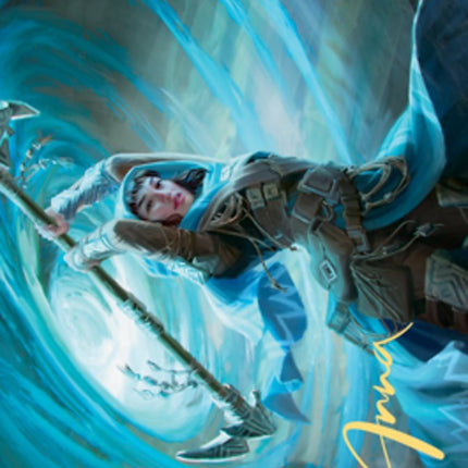 Sea Gate Stormcaller Art Card (Gold-Stamped Signature) [Zendikar Rising Art Series]