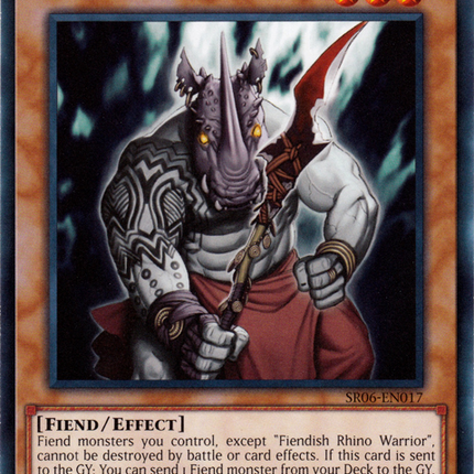 Fiendish Rhino Warrior [SR06-EN017] Common