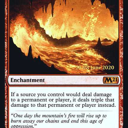 Fiery Emancipation [Core Set 2021 Prerelease Promos]
