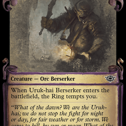 Uruk-hai Berserker [The Lord of the Rings: Tales of Middle-Earth Showcase Scrolls]