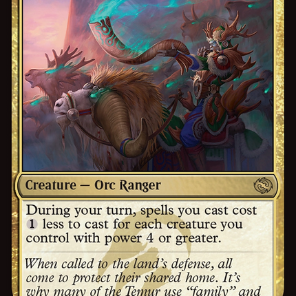 Temur Battlecrier (Bundle) [Tarkir: Dragonstorm Promos]