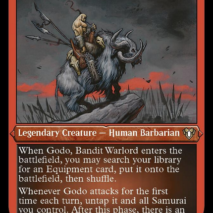 Godo, Bandit Warlord (Foil Etched) [Commander Masters]
