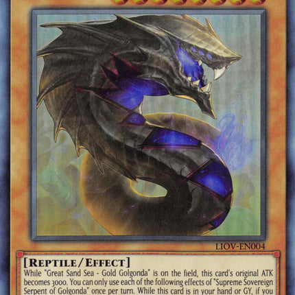 Supreme Sovereign Serpent of Golgonda [LIOV-EN004] Super Rare