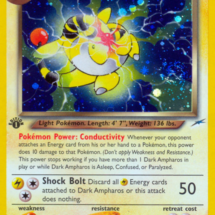 Dark Ampharos (1/105) [Neo Destiny 1st Edition]