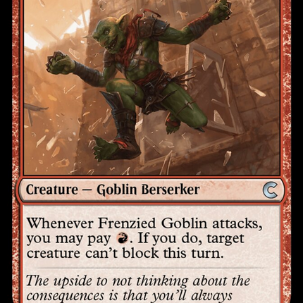 Frenzied Goblin [Ravnica: Clue Edition]