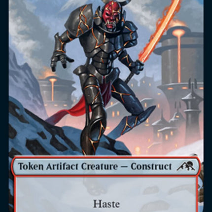 Samurai // Construct (006) Double-Sided Token [Kamigawa: Neon Dynasty Tokens]