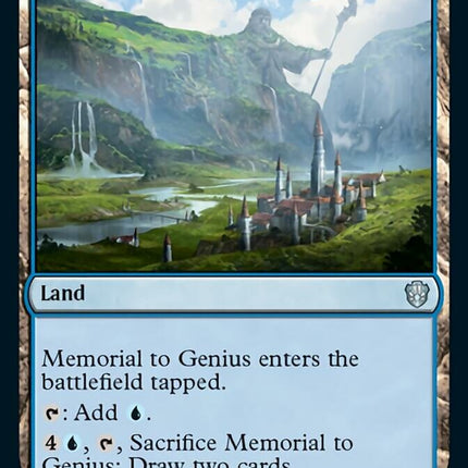 Memorial to Genius [Commander 2021]
