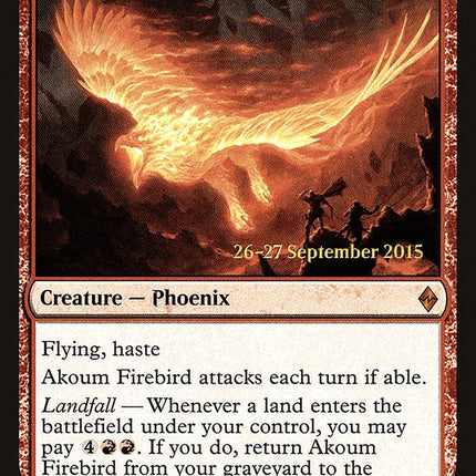 Akoum Firebird [Battle for Zendikar Prerelease Promos]