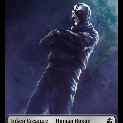 Human Rogue // Clue (0022) Double-Sided Token [Doctor Who Tokens]