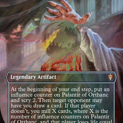 Palantir of Orthanc (Borderless) (Surge Foil) [The Hobbit: Eternal-Legal]