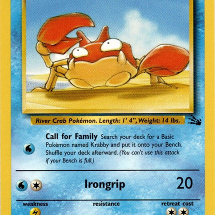 Krabby (51/62) [Fossil Unlimited]