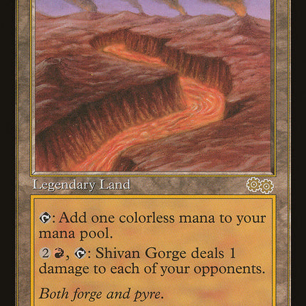 Shivan Gorge [Urza's Saga]