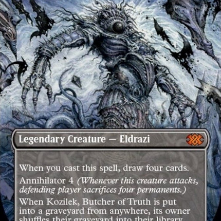 Kozilek, Butcher of Truth (Borderless Alternate Art) [Double Masters 2022]