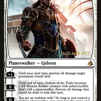 Gideon of the Trials [Amonkhet Prerelease Promos]