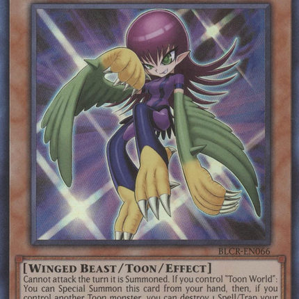 Toon Harpie Lady [BLCR-EN066] Ultra Rare