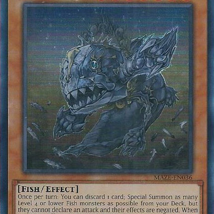Superancient Deepsea King Coelacanth [MAZE-EN036] Super Rare