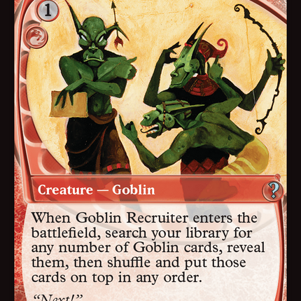 Goblin Recruiter (Future Sight) [Mystery Booster 2]