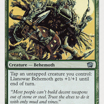 Llanowar Behemoth (8th Edition) [Oversize Cards]