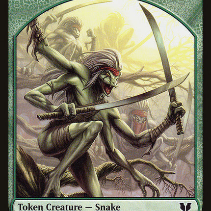 Snake (017) // Saproling Double-Sided Token [Commander 2015 Tokens]