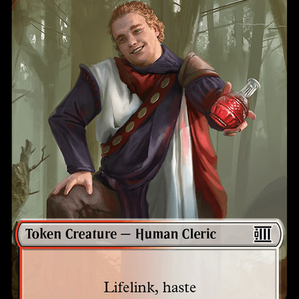 Mercenary // Human Cleric Double-Sided Token [Outlaws of Thunder Junction Tokens]