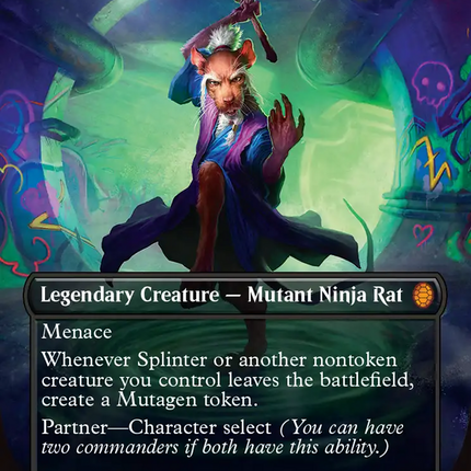 Splinter, the Mentor (Borderless) [Teenage Mutant Ninja Turtles Commander]