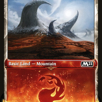 Mountain (312) (Showcase) [Core Set 2021]