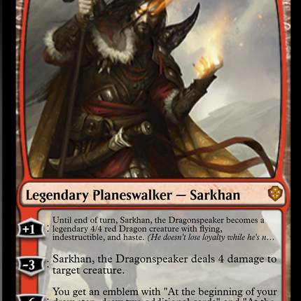 Sarkhan, the Dragonspeaker [Starter Commander Decks]