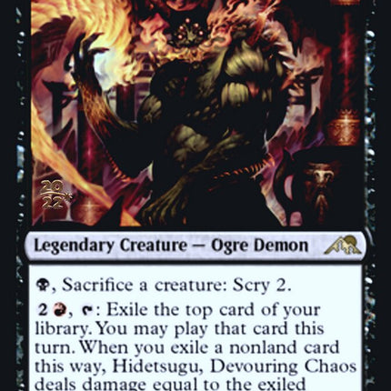 Hidetsugu, Devouring Chaos [Kamigawa: Neon Dynasty Prerelease Promos]