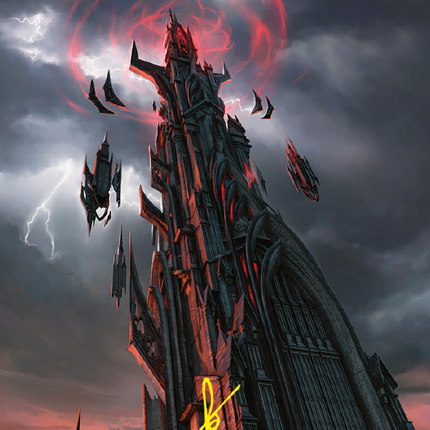 Barad-dur Art Card (Gold-Stamped Signature) [The Lord of the Rings: Tales of Middle-earth Art Series]