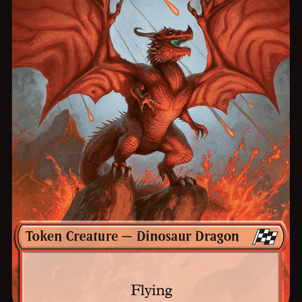 Dinosaur Dragon // Treasure Double-Sided Token [Aetherdrift Tokens]