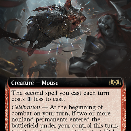 Raging Battle Mouse (Extended Art) [Wilds of Eldraine]