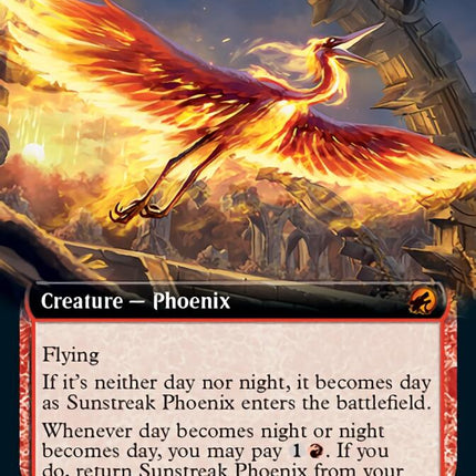 Sunstreak Phoenix (Extended Art) [Innistrad: Midnight Hunt]