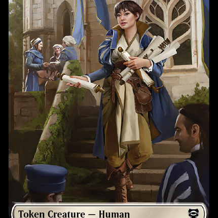 Human Knight // Human Double-Sided Token [The Lord of the Rings: Tales of Middle-Earth Commander Tokens]