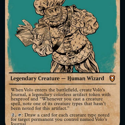 Volo, Itinerant Scholar (Showcase) [Commander Legends: Battle for Baldur's Gate]