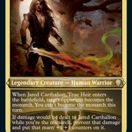 Jared Carthalion, True Heir (Etched) [Commander Legends]