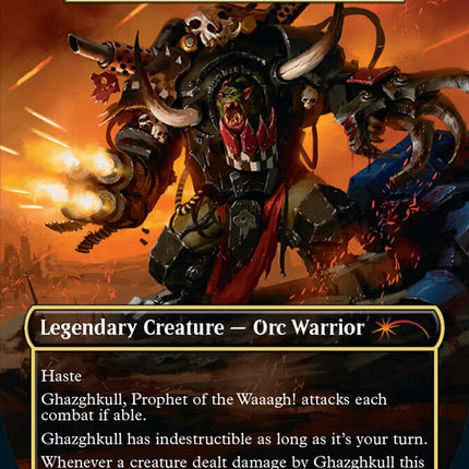 Ghazghkull, Prophet of the Waaagh! - Zurgo Helmsmasher (Borderless) [Secret Lair Drop Series]