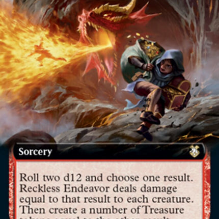 Reckless Endeavor (Extended Art) [Dungeons & Dragons: Adventures in the Forgotten Realms Commander]