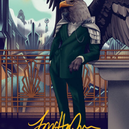 Falco Spara, Pactweaver 2 Art Card (Gold-Stamped Signature) [Streets of New Capenna Art Series]