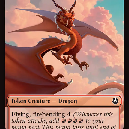 Dragon // Food (0019) Double-Sided Token [Avatar: The Last Airbender Tokens]